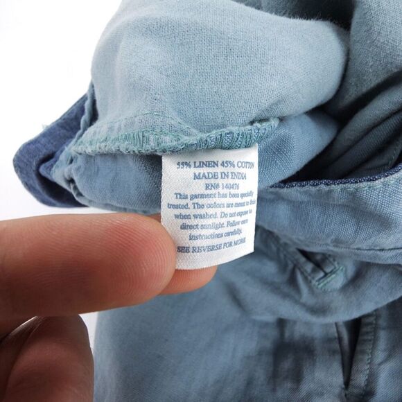 FAHERTY Malibu Linen & Cotton Chino Shorts Resort Casual Old Money Quiet Luxury - Picture 7 of 7